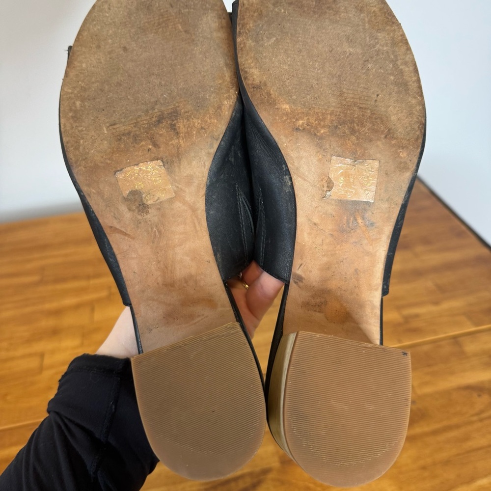 MADEWELL Sz 11 Black Leather Mules - Picture 4 of 7
